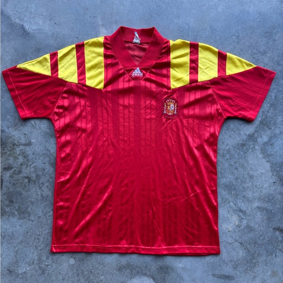 Vintage Adidas 1992-1994 Spain Home Jersey